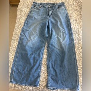 AE dreamy drape wide leg jeans